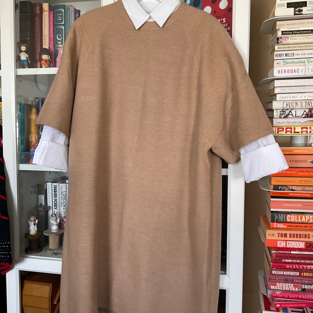 COS Oversized-Fit Wool T-Shirt Dress